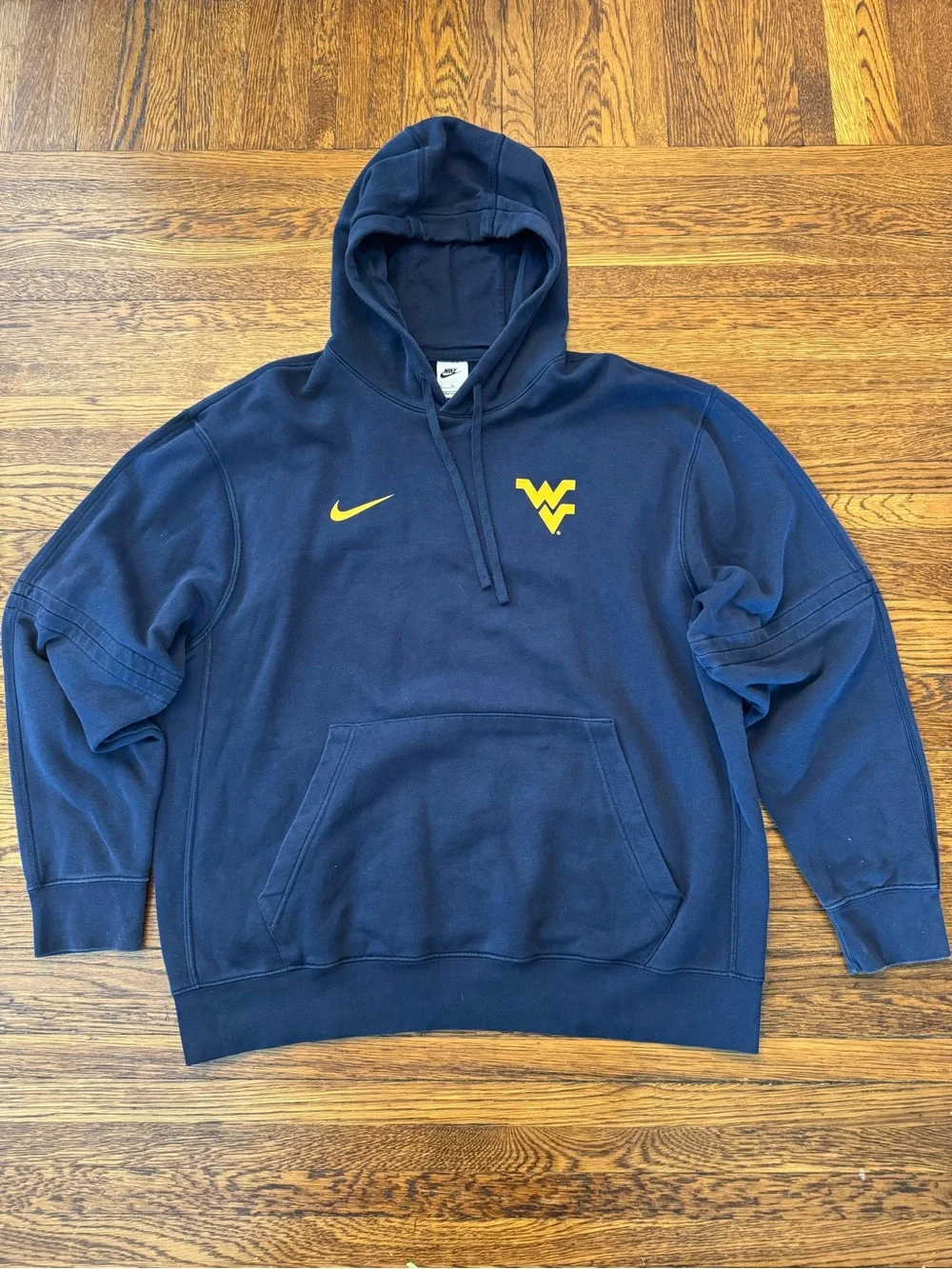 WEST VIRGINIA MOUNTAINEERS 1990s early 2000s Nike Navy Pullover Hoodie
